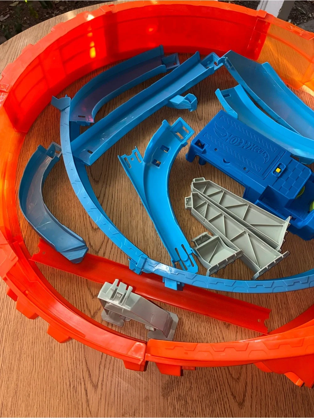 Hot Wheels Massive Loop Mayhem Track Setup Motorized Booster Not A Complete Set